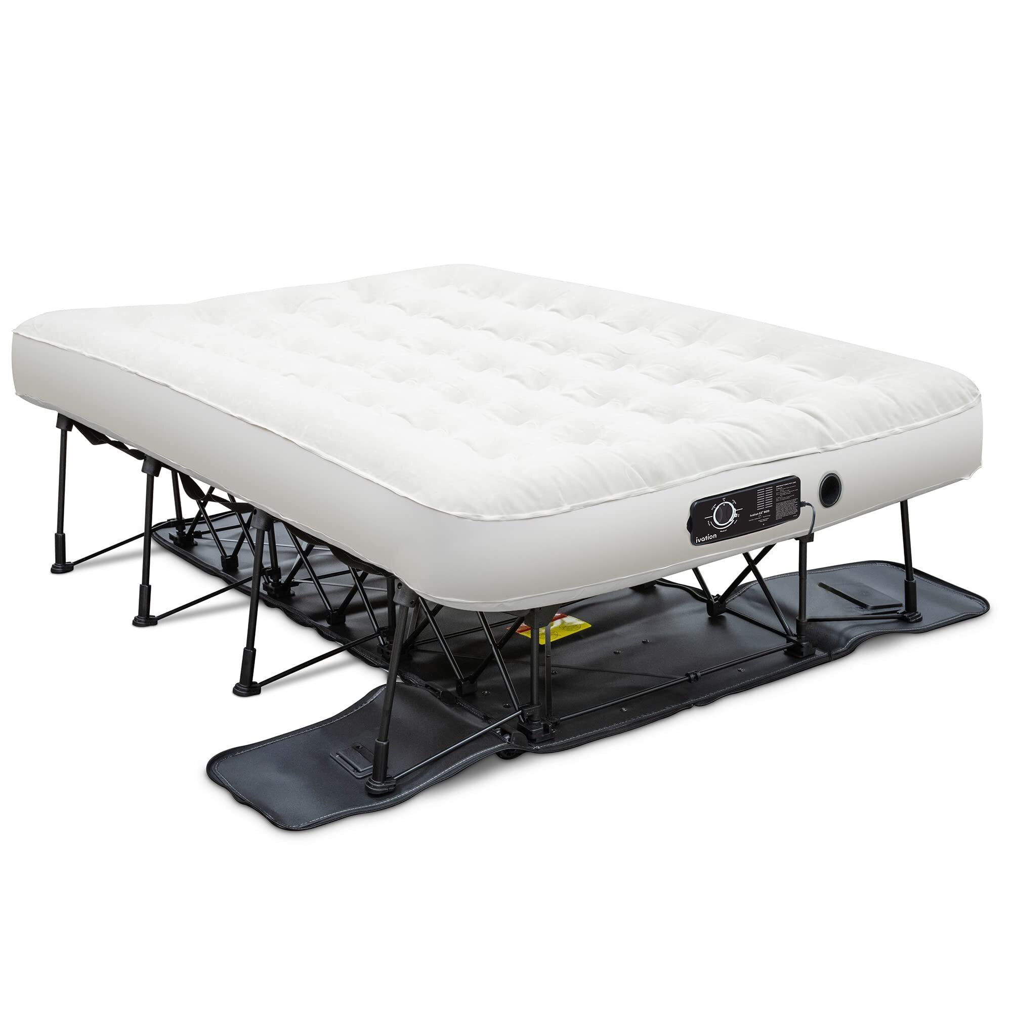 Ivation EZ-Bed Air Mattress, Full Size Air Mattress with Built In Pump & Deflate Defender